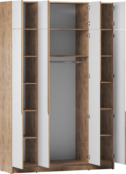 Изображение товара Шкаф Eligard Aura 4Dа (дуб вотан/белый)