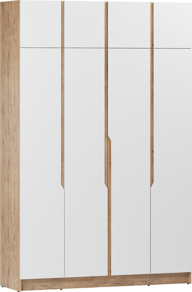Изображение товара Шкаф Eligard Aura 4Dа (дуб вотан/белый)