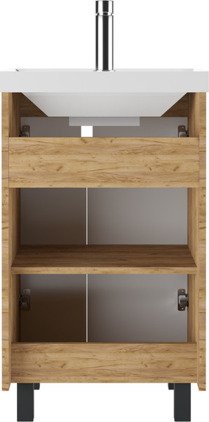 Изображение товара Тумба под умывальник Айсберг Bazis 50 Марта без ящика (дуб вотан)