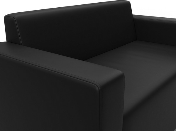 Изображение товара Диван Лига Диванов Лига-093 / 132458 (экокожа черный)