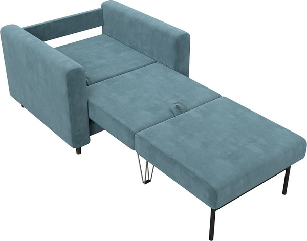 Изображение товара Кресло-кровать Лига Диванов Лига-070 / 132557 ( велюр Seven 113 бирюзовый)