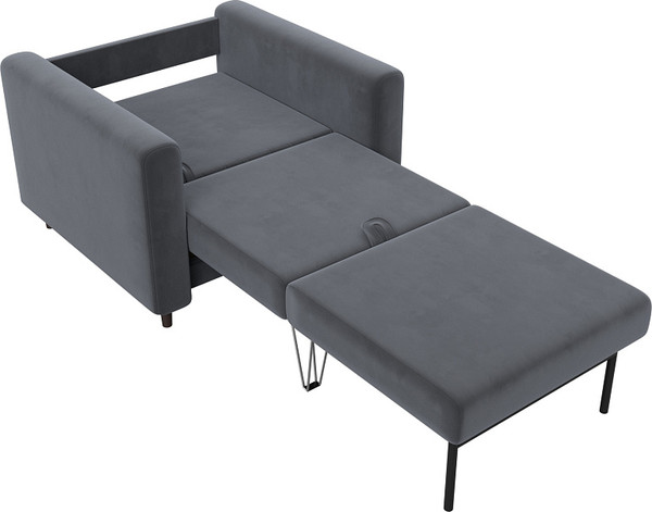 Изображение товара Кресло-кровать Лига Диванов  Лига-070 / 132559 (велюр Seven 17 серый)