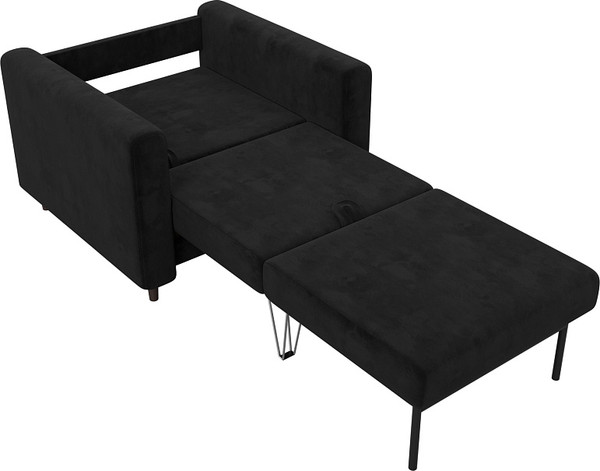 Изображение товара Кресло-кровать Лига Диванов Лига-070 / 132561 (велюр Seven 35 черный)