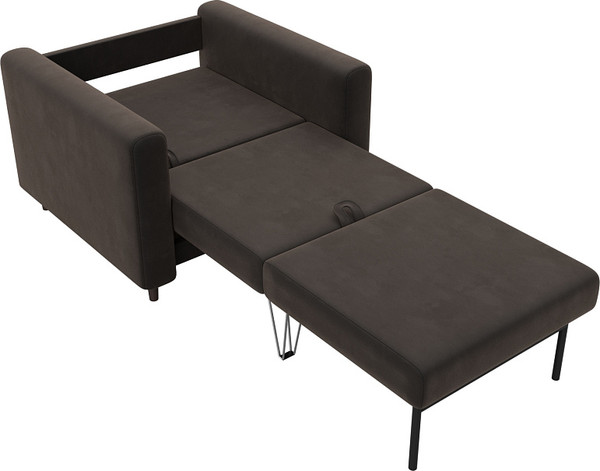 Изображение товара Кресло-кровать Лига Диванов Лига-070 / 132560 (велюр Seven 727 коричневый)