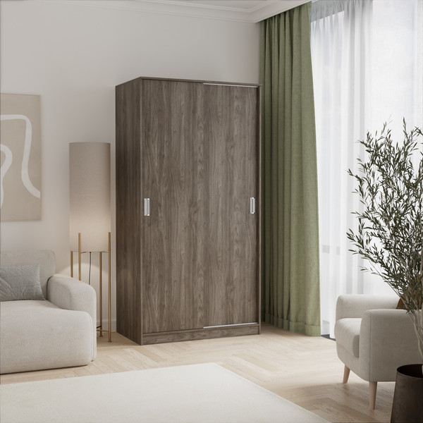 Изображение товара Шкаф-купе Кортекс-мебель Лагуна ШК01-00 (орех элия)