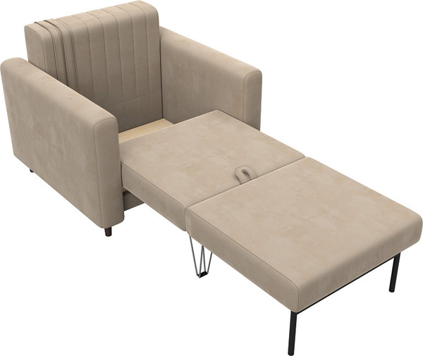 Изображение товара Кресло-кровать Лига Диванов Лига-070 / 132556 (велюр Seven 729 бежевый)