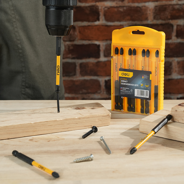 Изображение товара Набор бит Deli PH2x100мм / EDL251100 (10шт)