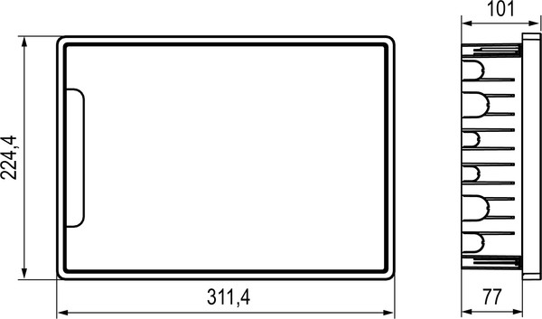 Изображение товара Бокс пластиковый DKC Frame 12M / F12B1WT