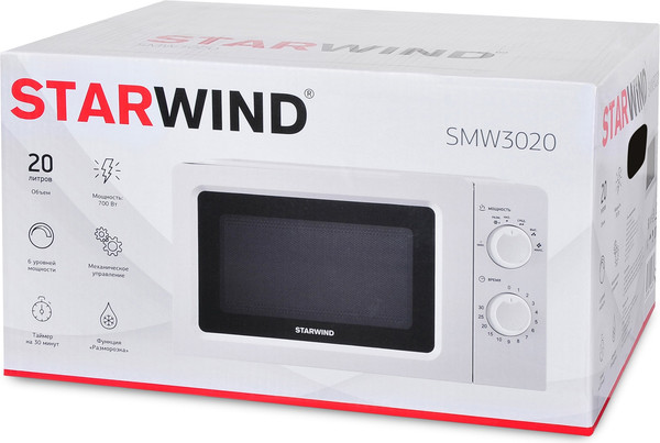 Изображение товара Микроволновая печь StarWind SMW3020 (белый)