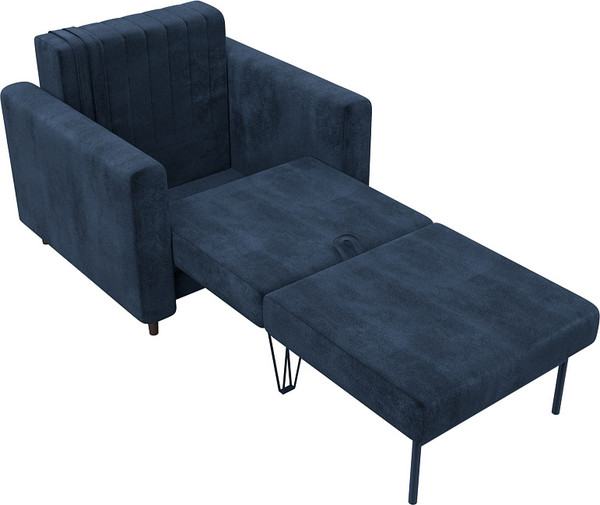 Изображение товара Кресло-кровать Лига Диванов Лига-070 / 132553 (велюр Tower 13 синий)