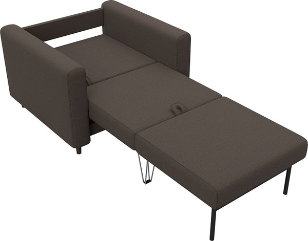 Изображение товара Кресло-кровать Лига Диванов Лига-070 / 132543 (рогожка амур 05 коричневый)