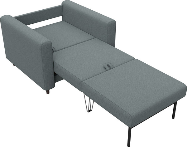 Изображение товара Кресло-кровать Лига Диванов Лига-070 / 132544 (рогожка амур 07 серый)