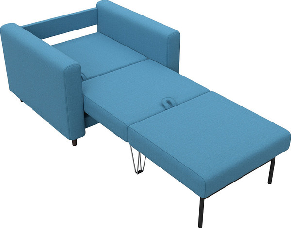 Изображение товара Кресло-кровать Лига Диванов Лига-070 / 132545 (рогожка Амур 10 голубой)