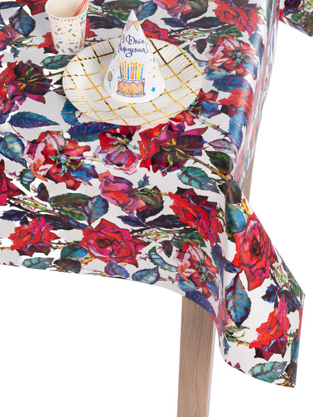 Изображение товара Скатерть Stolima Dunya Роза Мари 3024 (160x130)