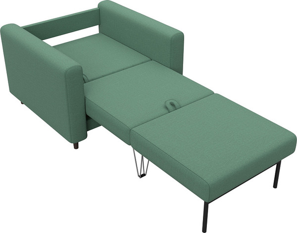 Изображение товара Кресло-кровать Лига Диванов Лига-070 / 132546 (рогожка Амур 11 зеленый)