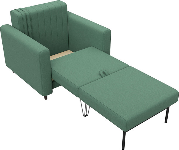 Изображение товара Кресло-кровать Лига Диванов Лига-070 / 132546 (рогожка Амур 11 зеленый)