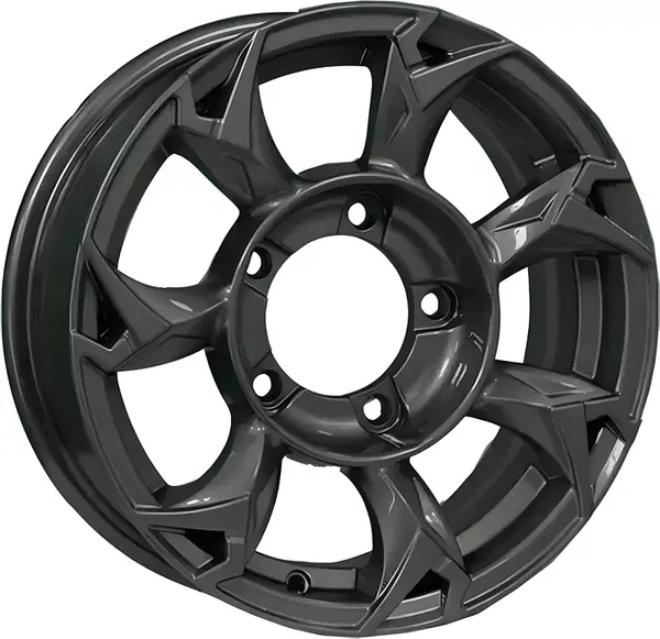 Литой диск Khomen KHW1505 Jimny 15x5.5" 5x139.7мм DIA 108.1мм ET 5мм Gray — фото 3