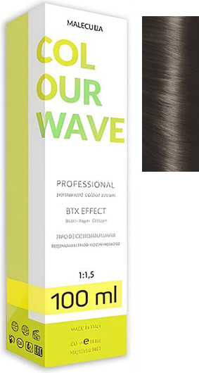 Изображение товара Крем-краска для волос Malecula Colour Wave тон 6.1 (100мл, пепельный темный блонд)