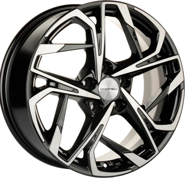 Литой диск Khomen KHW1716 CX-5/Seltos/Optima 17x7" 5x114.3мм DIA 67.1мм ET 50мм (Black FP) — фото 3