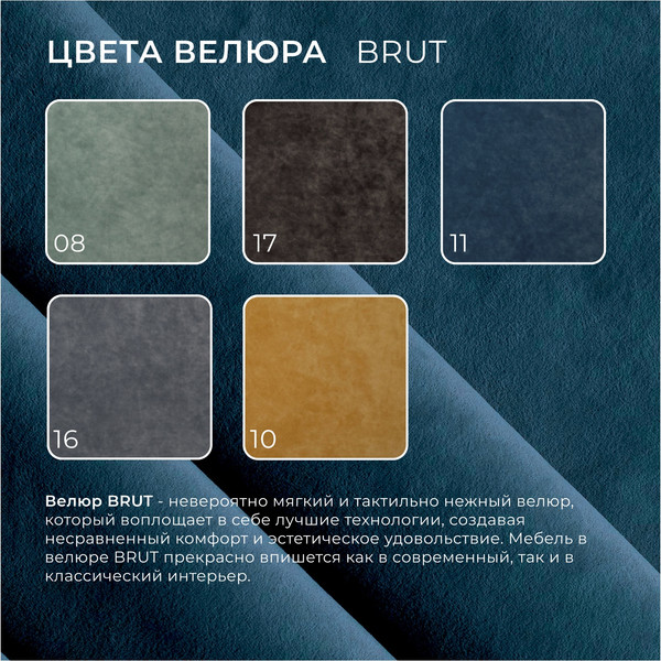 Изображение товара Кресло мягкое Лига Диванов Лига-083 / 132325 (велюр Brut 11 синий)