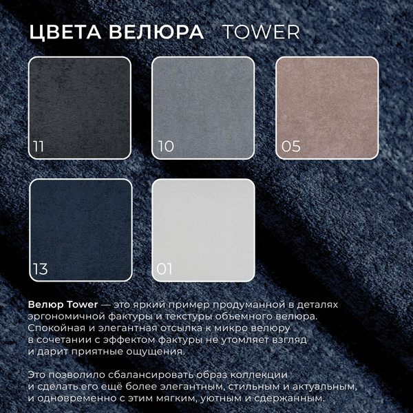 Изображение товара Кресло мягкое Лига Диванов Лига-083 / 132319 (велюр Tower 13 синий)