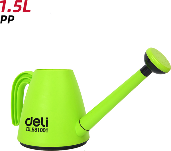Изображение товара Лейка садовая Deli EDL581001 (1.5л, зеленый)
