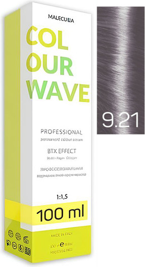 Крем-краска для волос Malecula Colour Wave тон 9.21 (100мл, пепельно-перламутровый очень светлый блонд) — фото 3