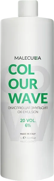 Эмульсия для окисления краски Malecula Colour Wave Oxi Emulsion 6% (1л) — фото 3