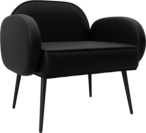 Изображение товара Кресло мягкое Лига Диванов Лига-086 / 132434 (экокожа Grifon 18 черный)