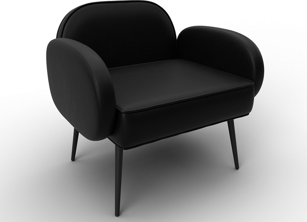 Изображение товара Кресло мягкое Лига Диванов Лига-086 / 132434 (экокожа Grifon 18 черный)