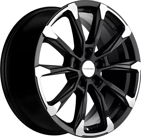 Изображение товара Литой диск Khomen KHW1808 Murano 18x7.5" 5x114.3мм DIA 66.1мм ET 50мм (Black FP)