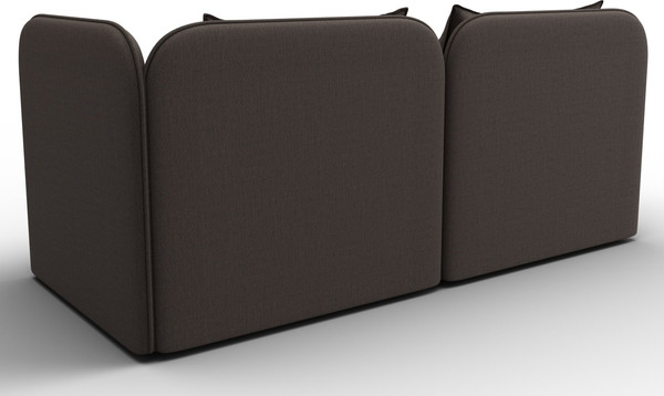 Изображение товара Тахта Лига Диванов Лига-094 НПБ / 132529 (рогожка Амур 05 коричневый/рогожка Амур 02 бежевый)