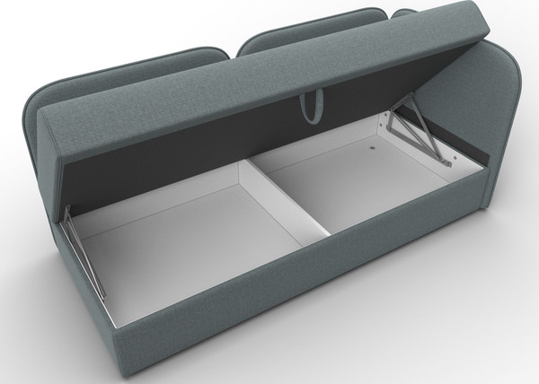 Изображение товара Тахта Лига Диванов Лига-094 НПБ / 132527 (рогожка Амур 07 серый)