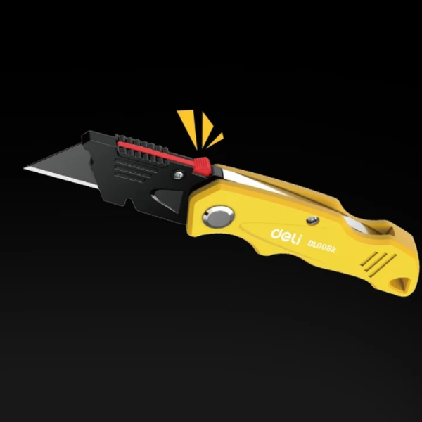 Изображение товара Нож строительный Deli Со сменными лезвиями / EDL006K-4