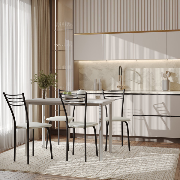 Изображение товара Стул Mio Tesoro Сигма (молочный/черный)