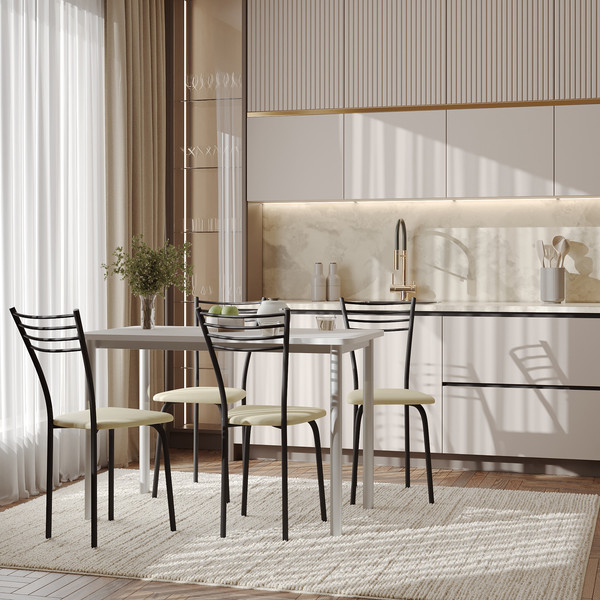 Изображение товара Стул Mio Tesoro Сигма (бежевый/черный)