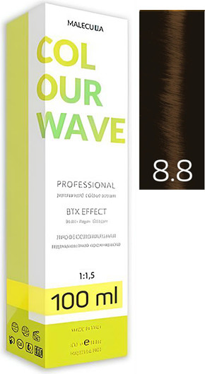 Изображение товара Крем-краска для волос Malecula Colour Wave тон 8.8 (100мл, холодный светло-коричневый блонд)