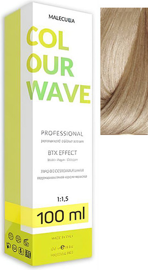 Изображение товара Крем-краска для волос Malecula Colour Wave тон 9 (100мл, натуральный очень светлый блонд)