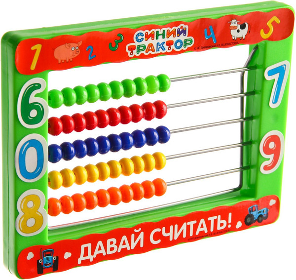 Изображение товара Счеты No Brand Синий трактор / 7914036