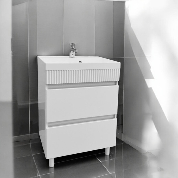 Изображение товара Тумба под умывальник Garda Tramonta 84_700 / 08.84.700.PVC (белый глянец)