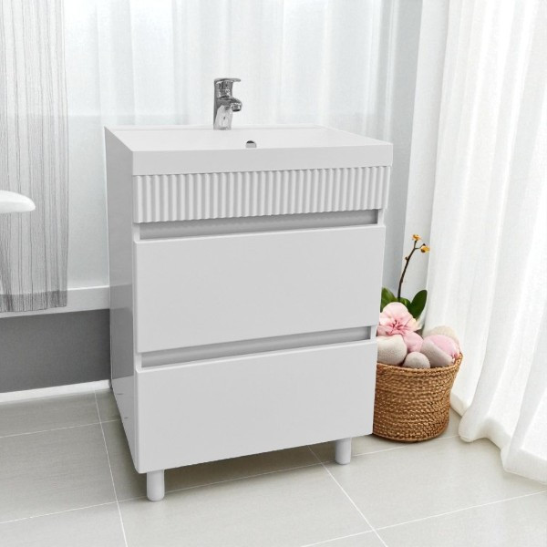 Изображение товара Тумба под умывальник Garda Tramonta 84_700 / 08.84.700.PVC (белый глянец)