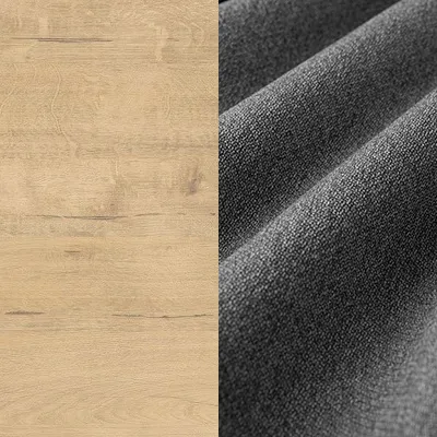 Изображение товара Двуспальная кровать Proson Voyage 160x200 (бунратти/Nice графит)