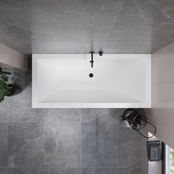 Изображение товара Ванна акриловая Lauter Oasis 190x90 / 21203090 (с ножками и сифоном 21Y11010 хром)