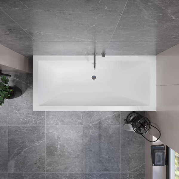 Изображение товара Ванна акриловая Lauter Oasis 190x90 / 21203090 (с ножками и сифоном 21Y11010 хром)