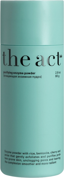 Изображение товара Пудра для умывания The Act Энзимная очищающая темно-зеленая (80г)
