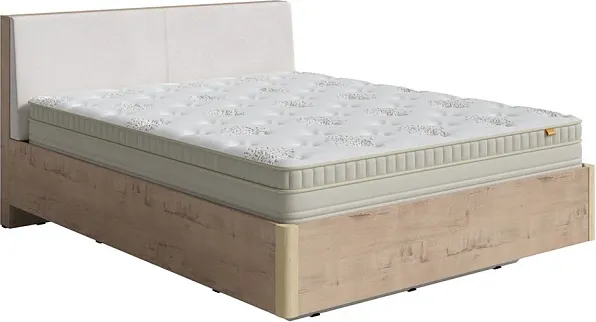 Изображение товара Двуспальная кровать Proson Voyage 180x200 (бунратти/Teddy 302 жемчужный)