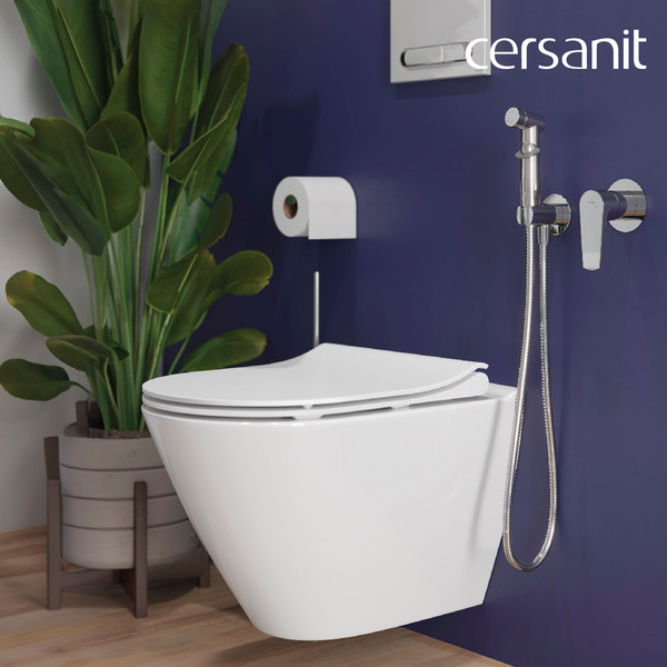 Изображение товара Унитаз подвесной с инсталляцией Cersanit City Smart DPL EO Slim + Aqua 40 Smart M LP / 69323