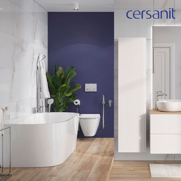 Изображение товара Унитаз подвесной с инсталляцией Cersanit City Smart DPL EO Slim + Aqua 40 Smart M LP / 69323