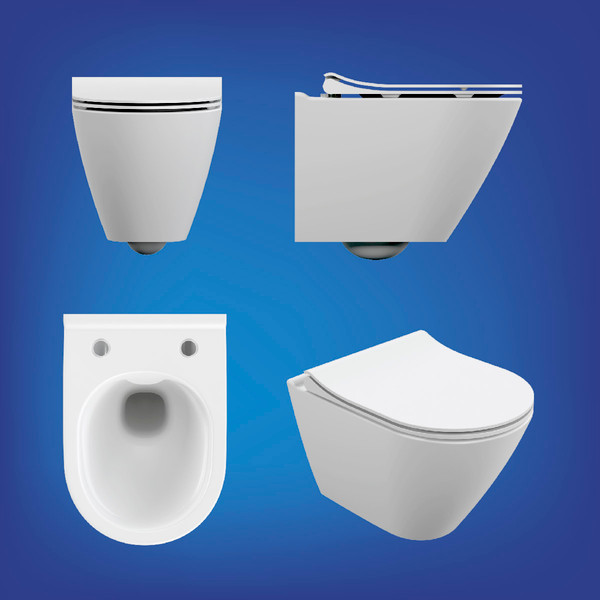 Изображение товара Унитаз подвесной с инсталляцией Cersanit City Smart DPL EO Slim + Aqua 40 Smart M LP / 69323