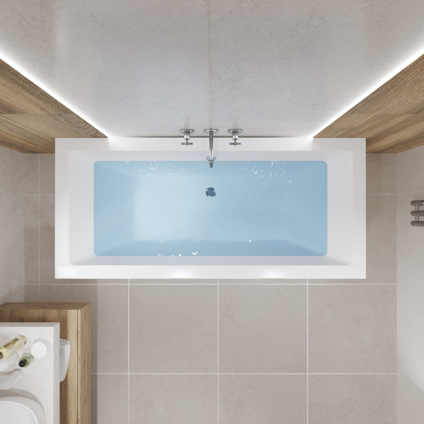 Изображение товара Ванна акриловая Lauter Oasis 175 / 21203075 (с каркасом и сифоном 21Y31010 хром)